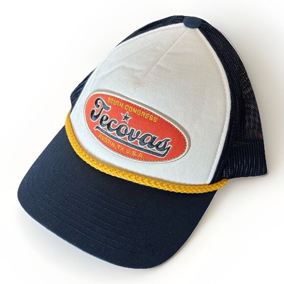 TECOVAS Trucker Hat Cap One Size Mesh Logo South Congress Austin Texas USA - Picture 2 of 11